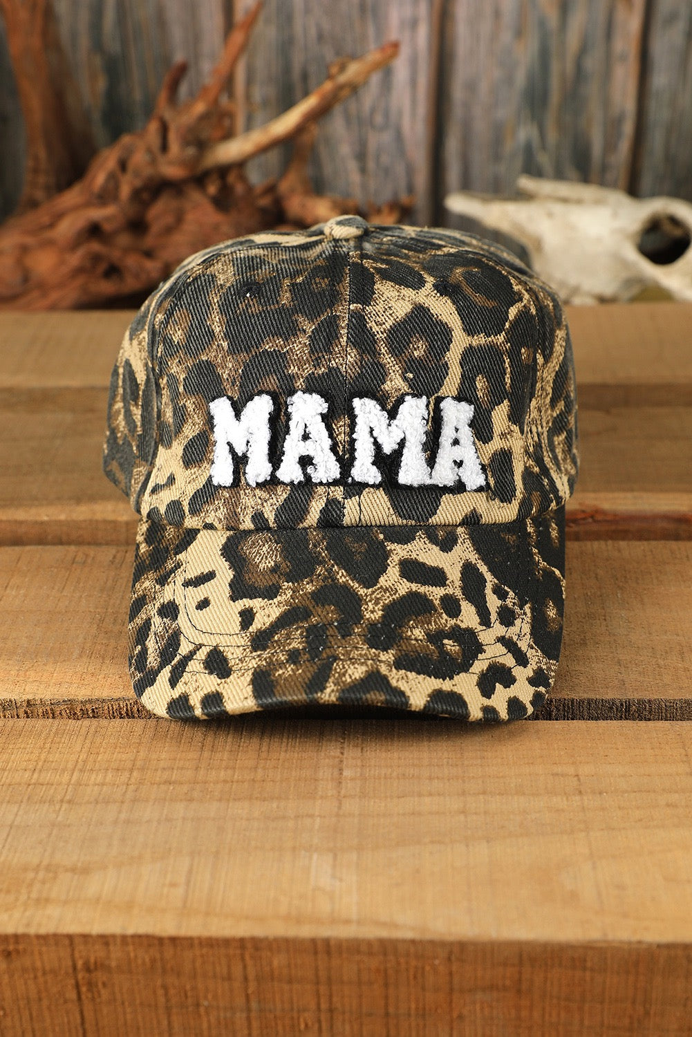 Leopard MAMA Embroidered baseball cap