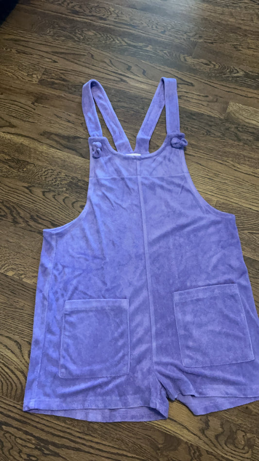 Remember this feeling Purple knotted Romper