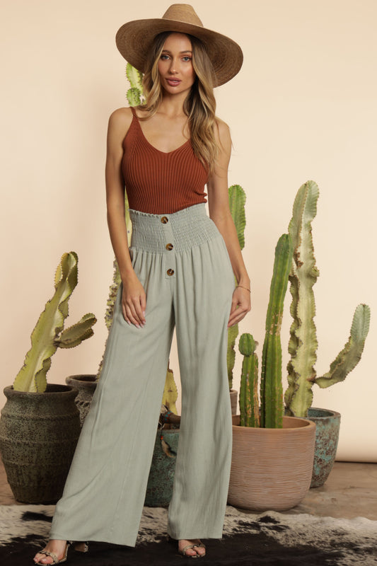 Sage Linen Pants