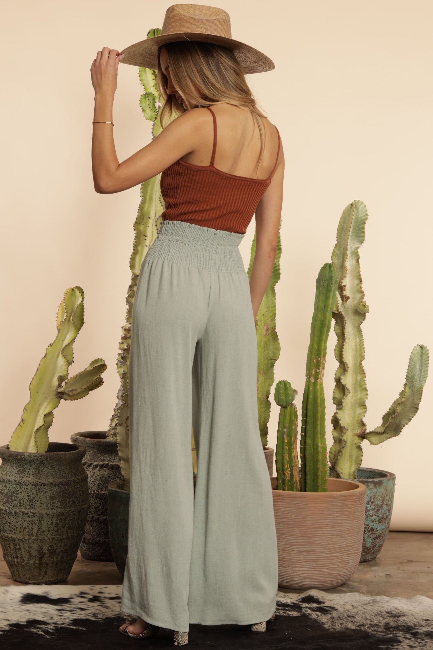 Sage Linen Pants