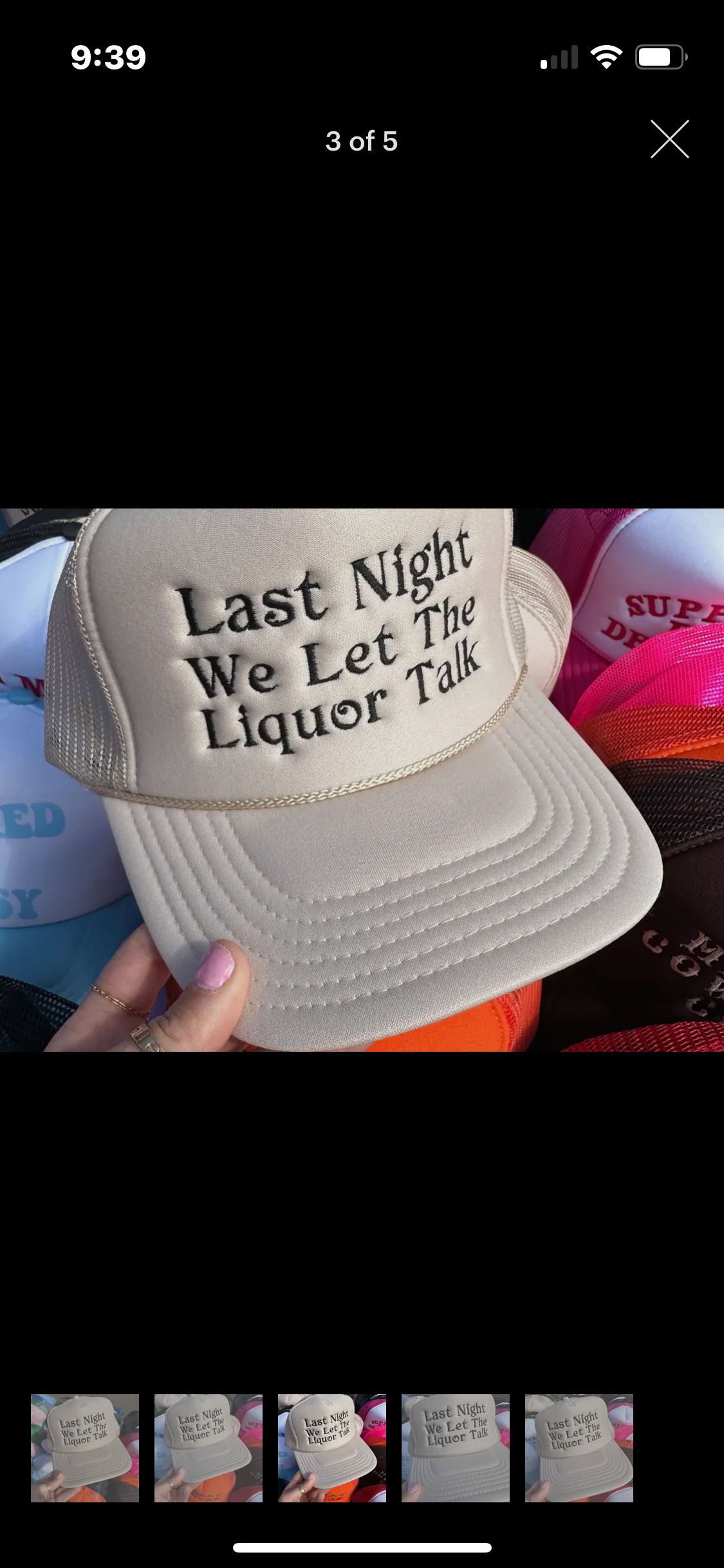 Last Night We Let The Liquor Talk Trucker Hat