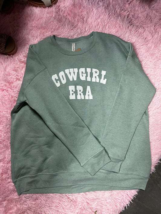 Dark Sage Cowgirl Era Sweatshirt